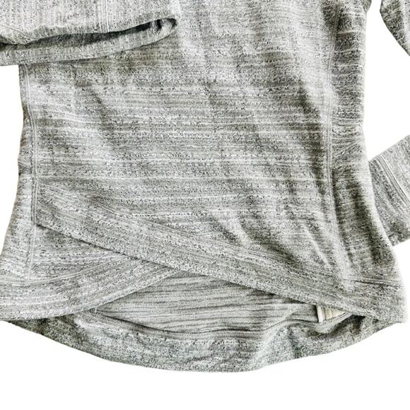 Lululemon Close to Crossing Long Sleeve Size 6 Rulu Vivid Stripe Jacquard White - Picture 4 of 8